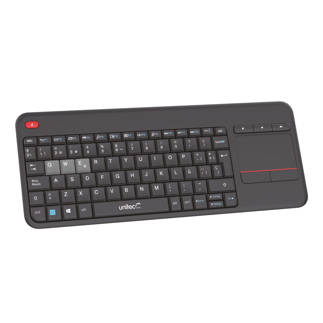 TECLADO INALAMBRICO PAD MOUSE W001 Unitec USA B2C
