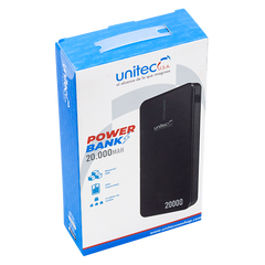 POWER BANK 20.000 MAH NEGRO PWB 118 - Unitec USA B2C