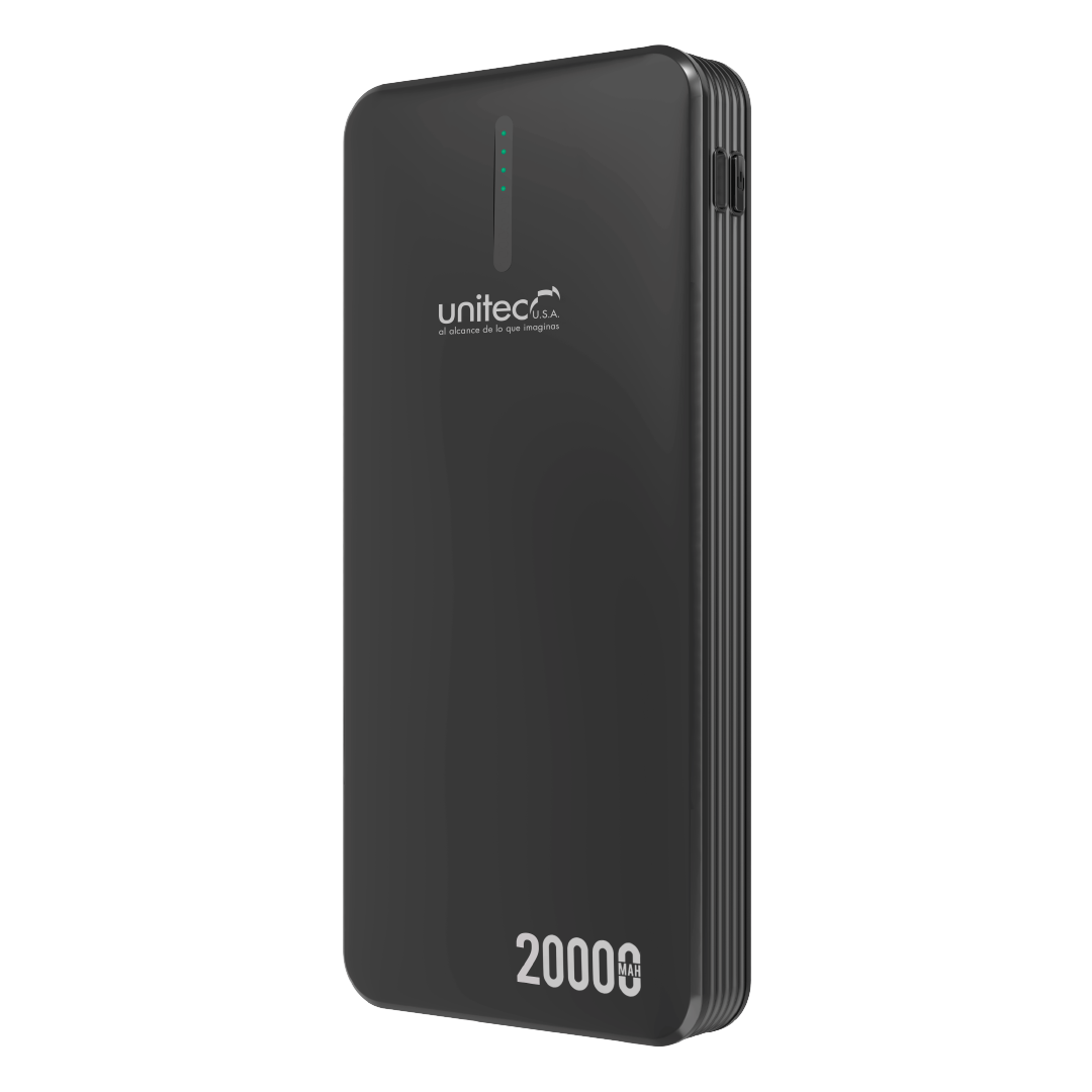 POWER BANK 20.000 MAH NEGRO PWB 118 - Unitec USA B2C