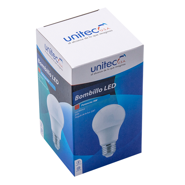 BOMBILLA LED 9W UNITEC x 10 UNDS - Unitec USA B2C