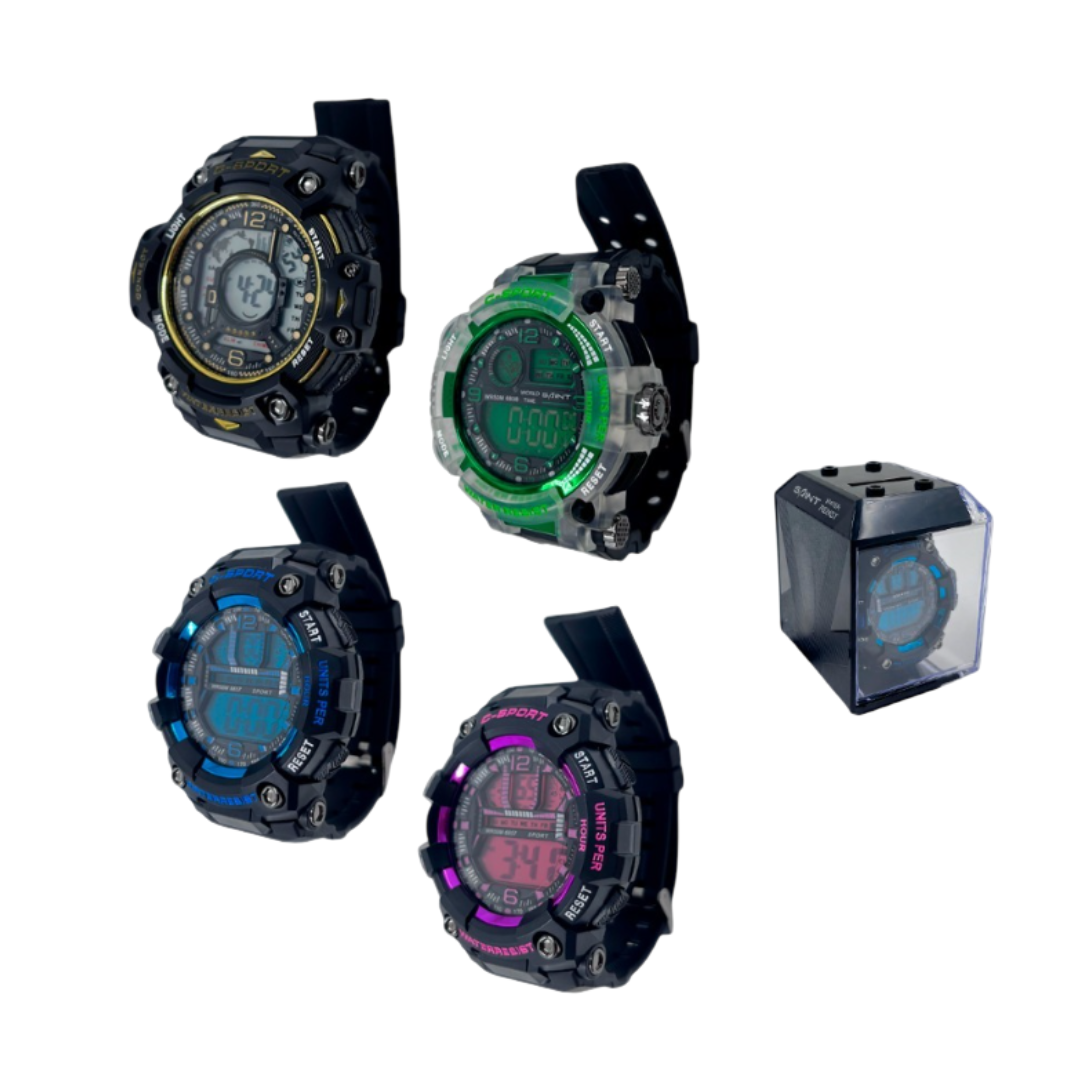 RELOJ TIPO G FORCE RESISTENTE AL AGUA