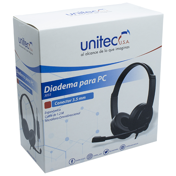 DIADEMA PARA PC 3033 - Unitec USA B2C